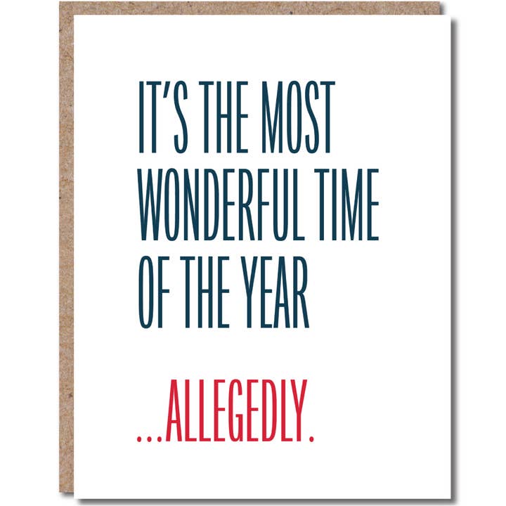 Funny Christmas Card - Holiday Greetings for wholesale by Modern Wit