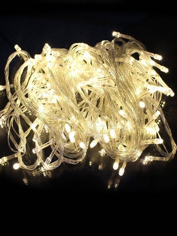 300 LED Clear Cable String Lights Plug In - Warm White for wholesale by Perfect Holiday