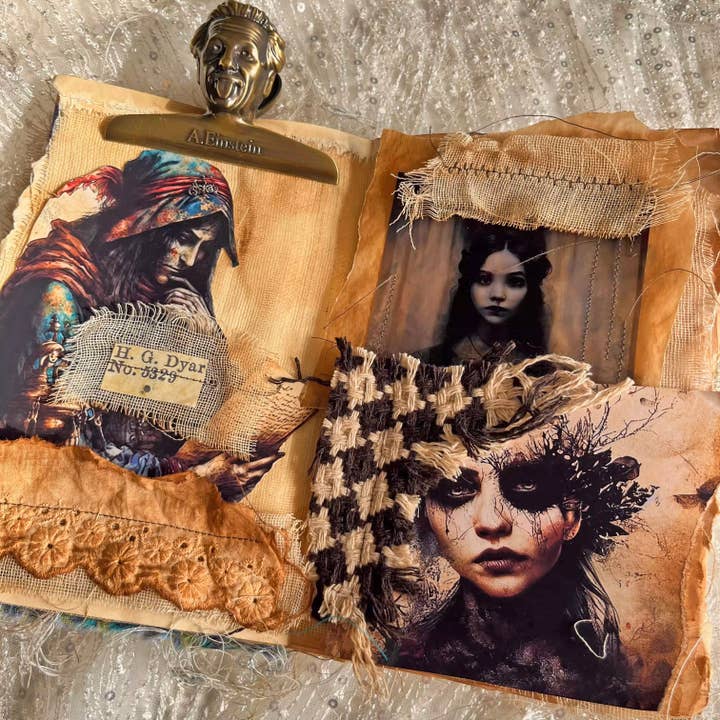 Vintage Coffee Stained Lace for wholesale by CoraCreaCrafts