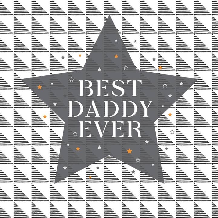 Best Daddy Ever Handmade Greeting Card for wholesale by The Handcrafted Card Company