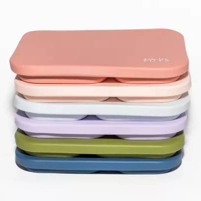 Willow Lane Tots - Wholesale Lunch Bag/Box - Kids - Silicone Folding Bento Box | Rose1