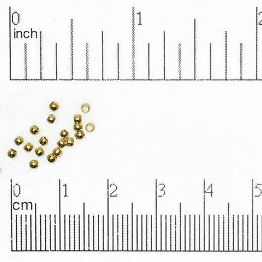 Continental Beads - Wholesale Craft Supplies - Crimp Bead Seamless - Measures 2mm - Size XXS - Available in Multiple Colors - Sold by the Gross - CRBD213