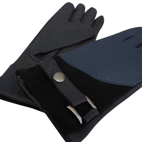 Cadelle Leather - Wholesale Gloves – Women's - Two Tone Glove | Black - Navy1