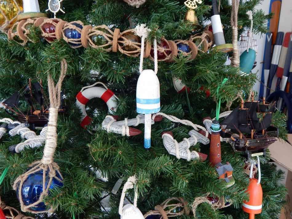 Hampton Nautical - Wholesale Ornament - Vintage Dark Blue Decorative Lobster Trap Buoy Christmas Tree Ornament1