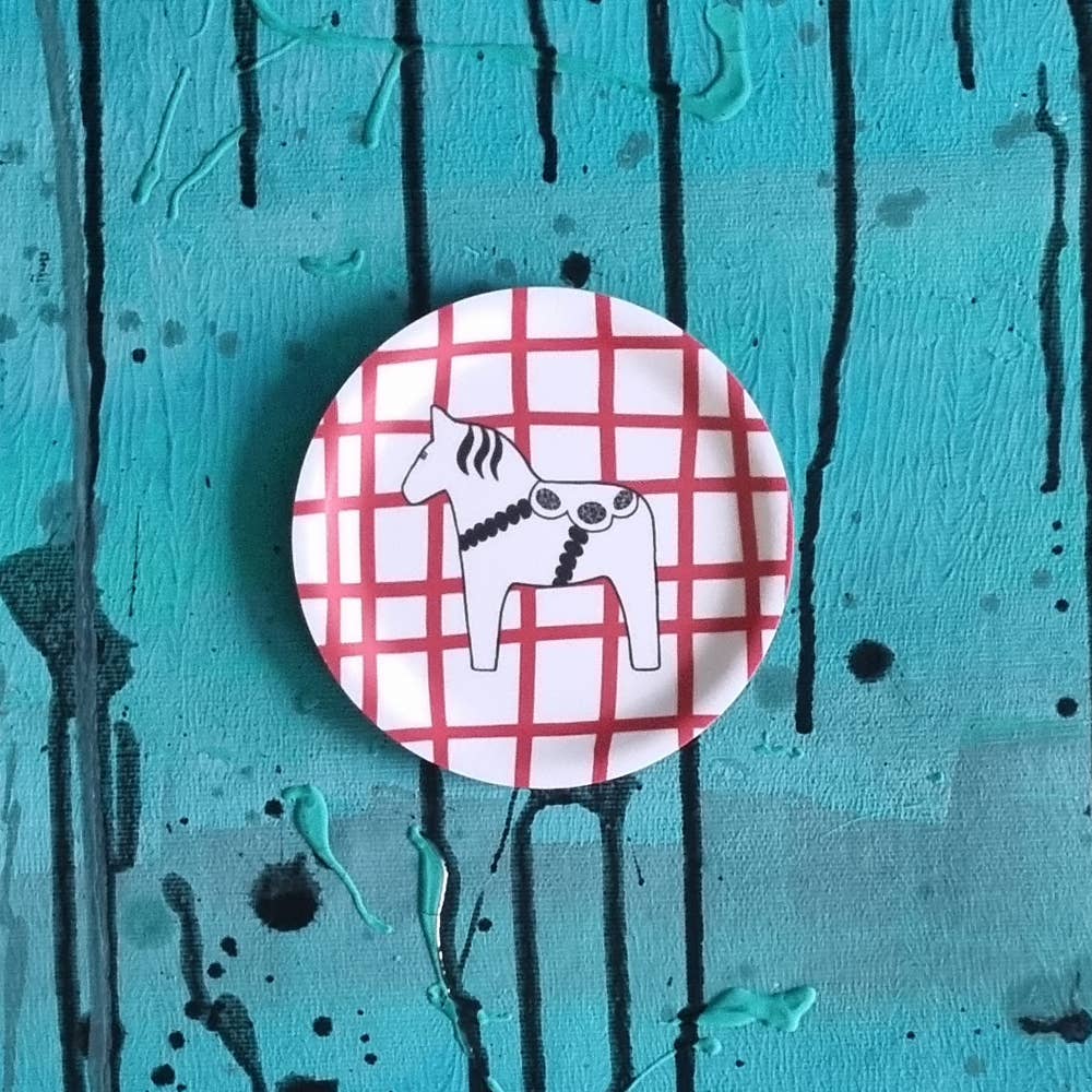 erika tubbin - Wholesale Coasters - coaster/minitray SWEDISH HORSEPOWER red 11 cm