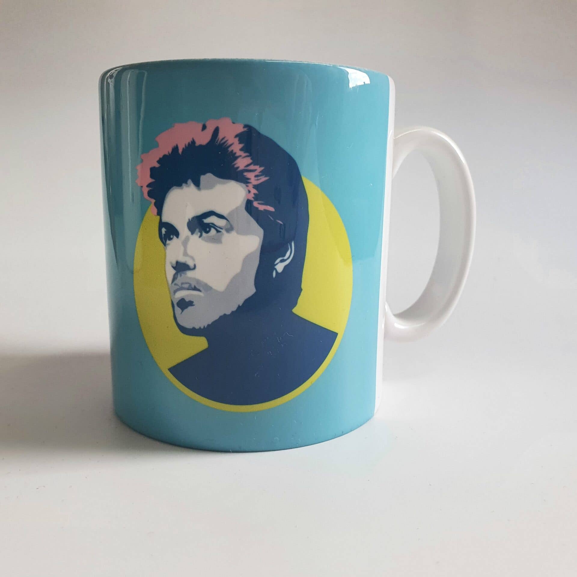 Sabi Koz - Wholesale Coffee Mug - George Michael Blue Mug0