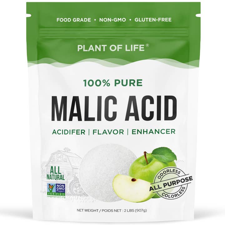 Plant of Life – Großhandel Nahrungsergänzungsmittel/Vitamin zum Einnehmen – Äpfelsäure 100% Reines Pulver4