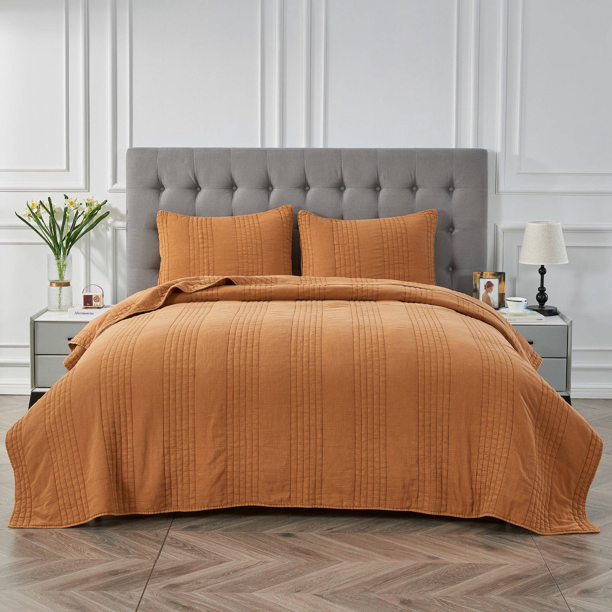 Mélange Home - Wholesale Quilt - Stonewashed Cotton Quilt Set16