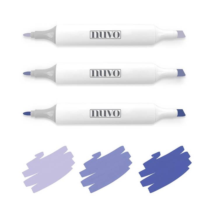 Nuvo - Marker Pen Collection - Palma Violets - 3 Pack - 328N for wholesale by Tonic Studios
