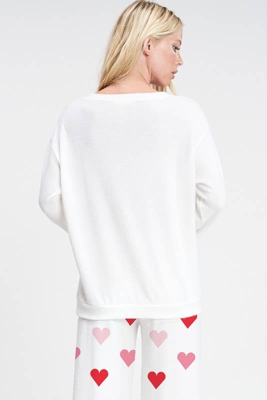 Lemon Tree - Wholesale Lounge Set - Women's - Heart all over sleep lounge wear set2