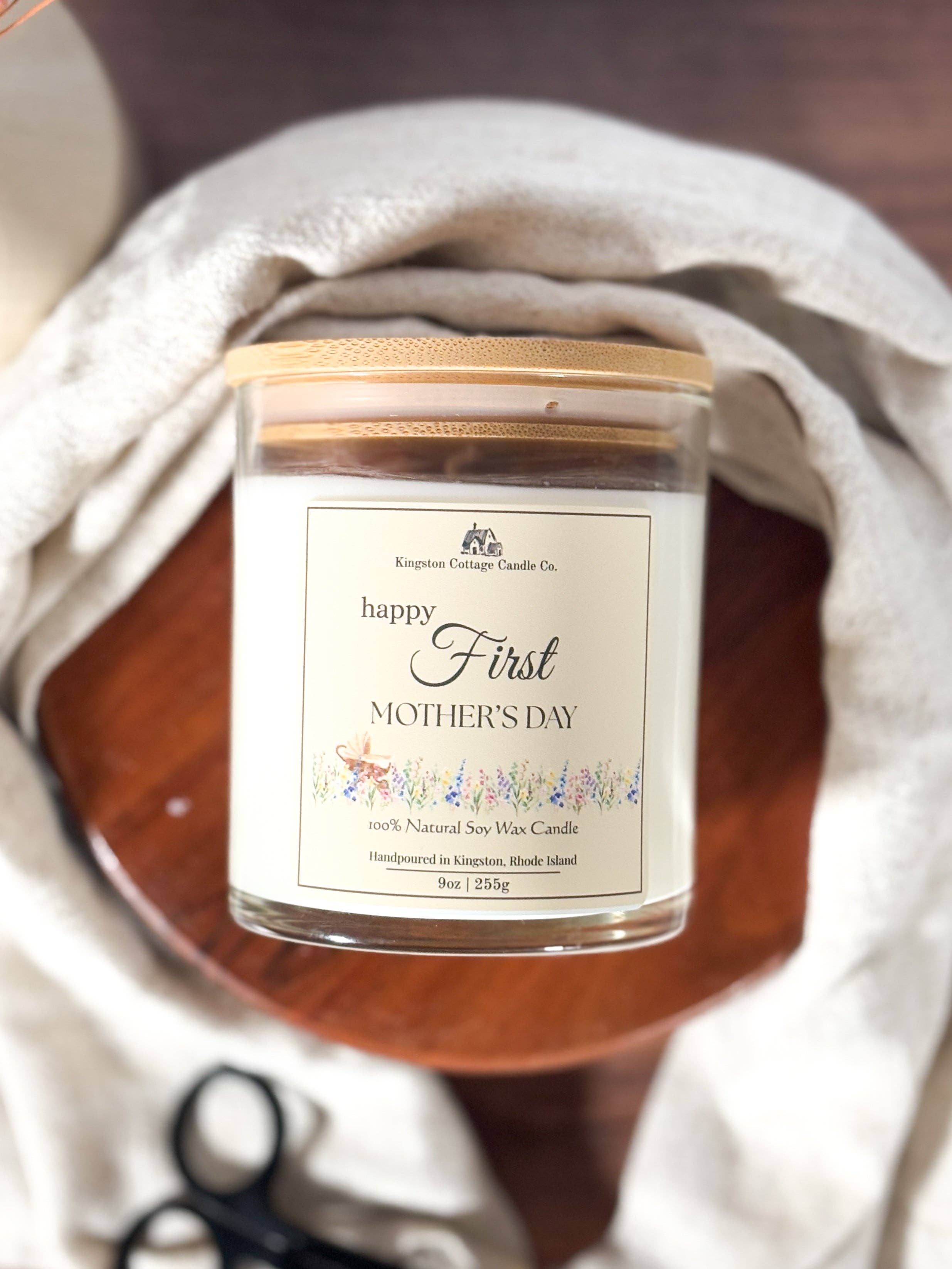 Kingston Cottage Candle Co. - Wholesale Jar/Filled Candle - Happy First Mother’s Day Candle1