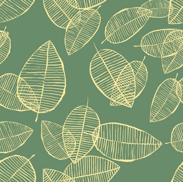 Kit Carson Accessories - Wholesale Kitchen Tool/Gadget - Hot Dish Cozy for Plates Green with gold leaves2