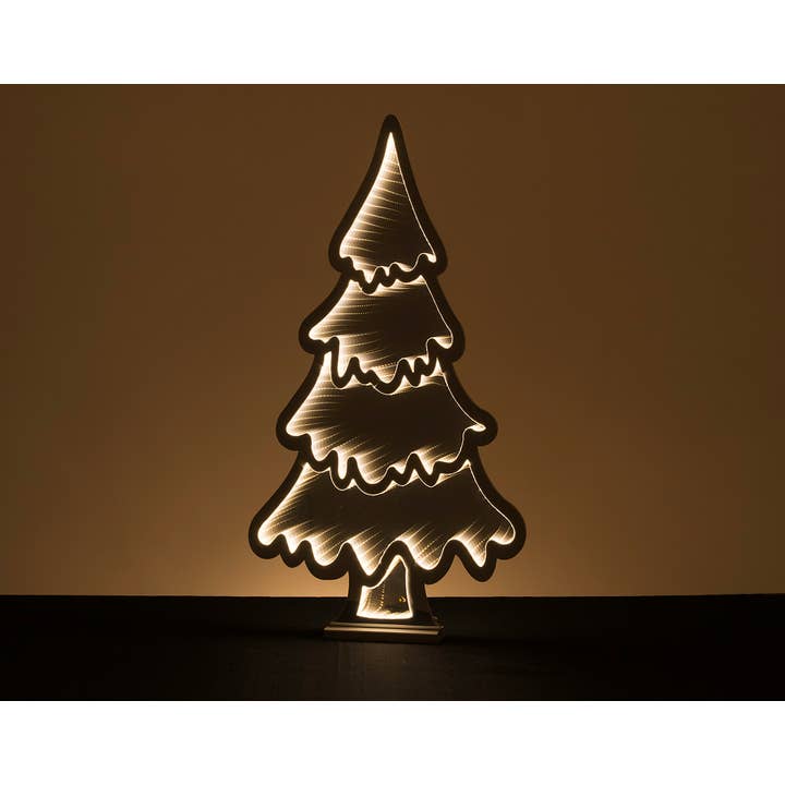 Christmas Tradition - Wholesale Christmas Decoration - 35.5" White Christmas Tree Infinity Light