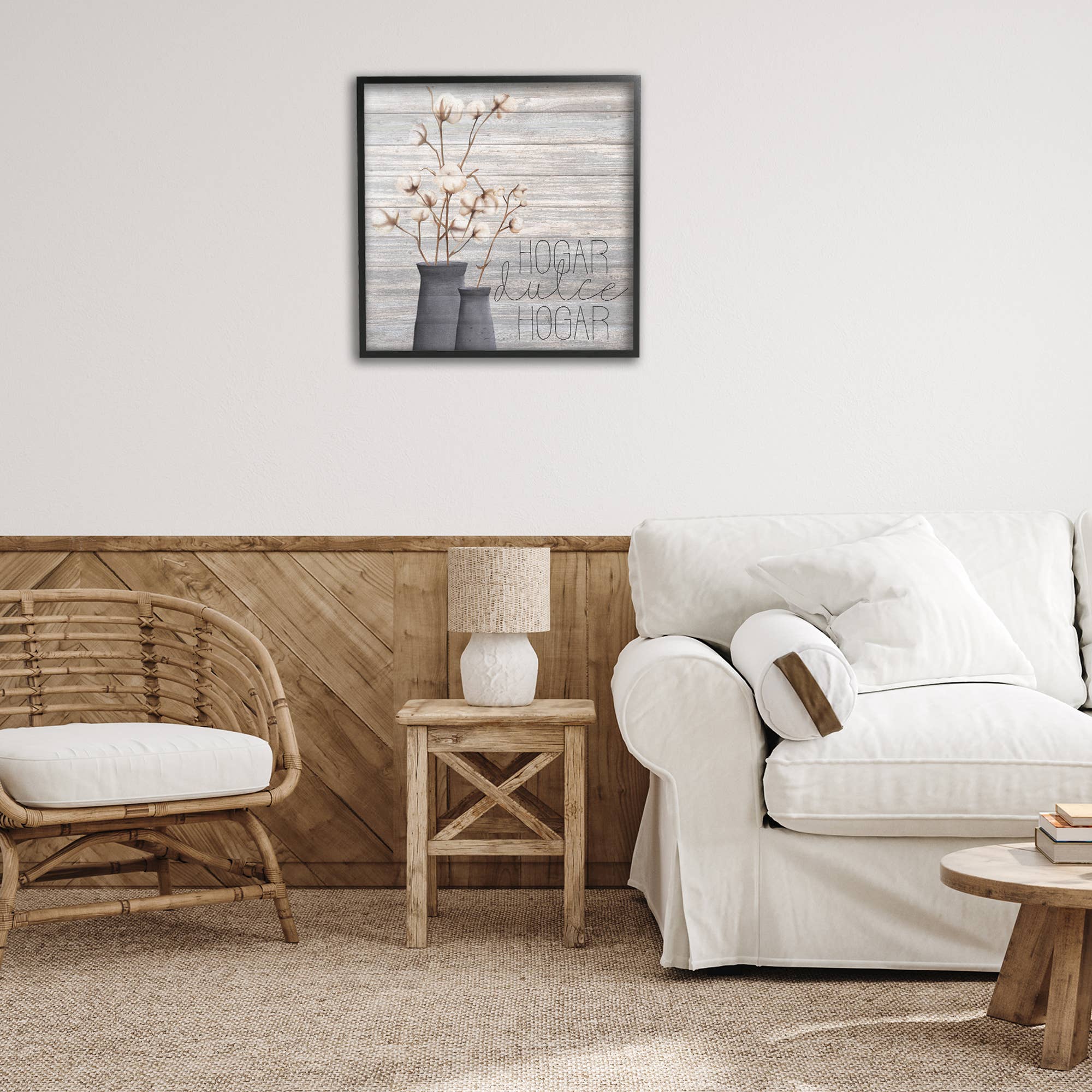 Stupell Industries - Wholesale Wall Decor - Kids & Baby - Hogar Dulce Hogar con Algodón Framed Giclee Art13