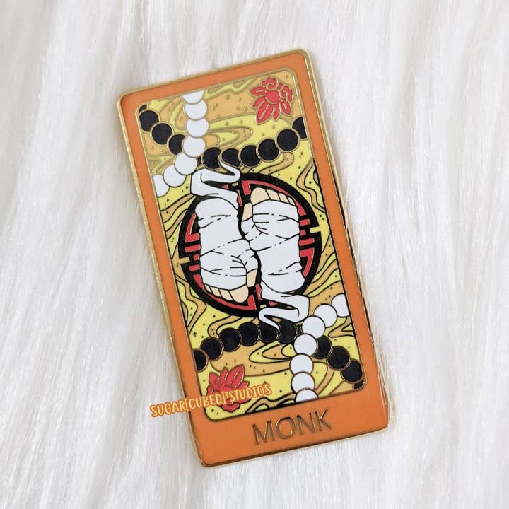 The Monk - DnD Class Tarot Enamel Pin Series for wholesale by Sugar Cubed Studios
