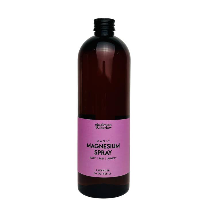 Recharge Spray de Magnésium à la Lavande - Soulagement du Sommeil, de l'Anxiété et de la Douleur pour la vente par Charleston & Harlow Candle Co.