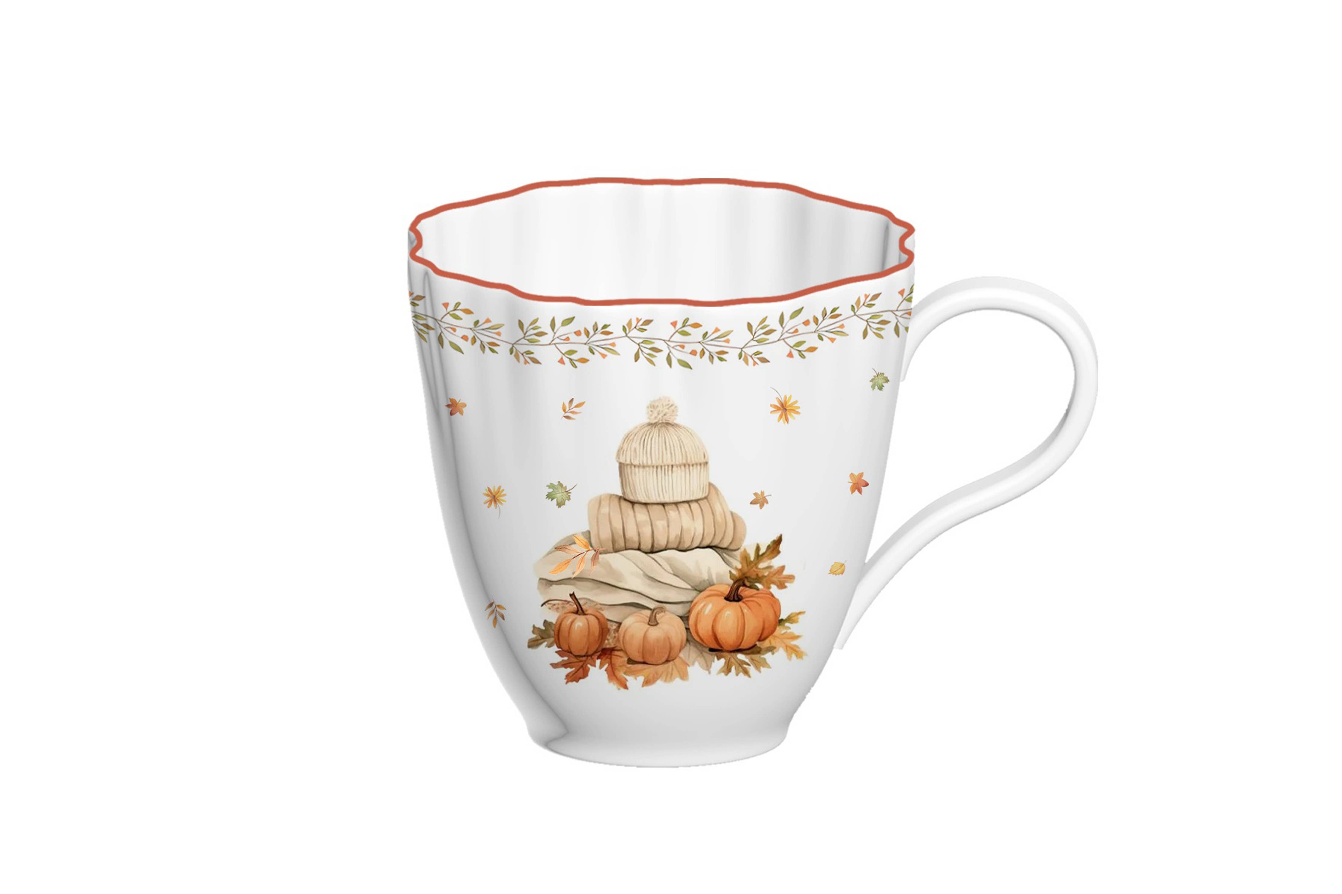 Isabelle Rose - Vente Tasse à café - Tasse vintage d’automne 350 ml Isabelle Rose2