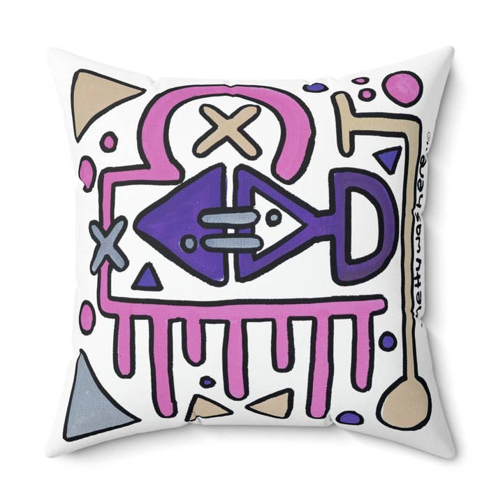 Vierkant kussen voor wholesale door Netty Was Here