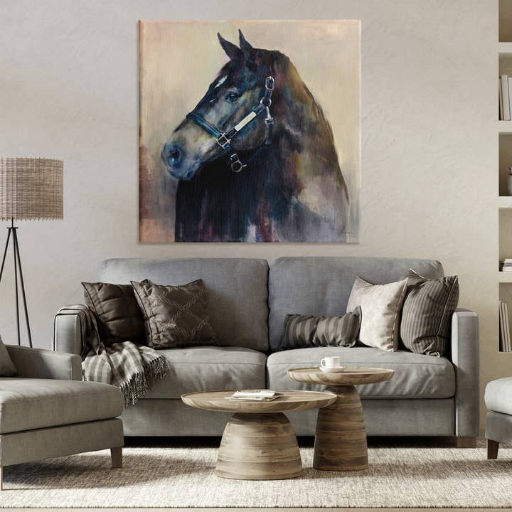 Stupell Industries - Wholesale Wall Decor - Kids & Baby - Ritzy Black Horse Canvas Art6
