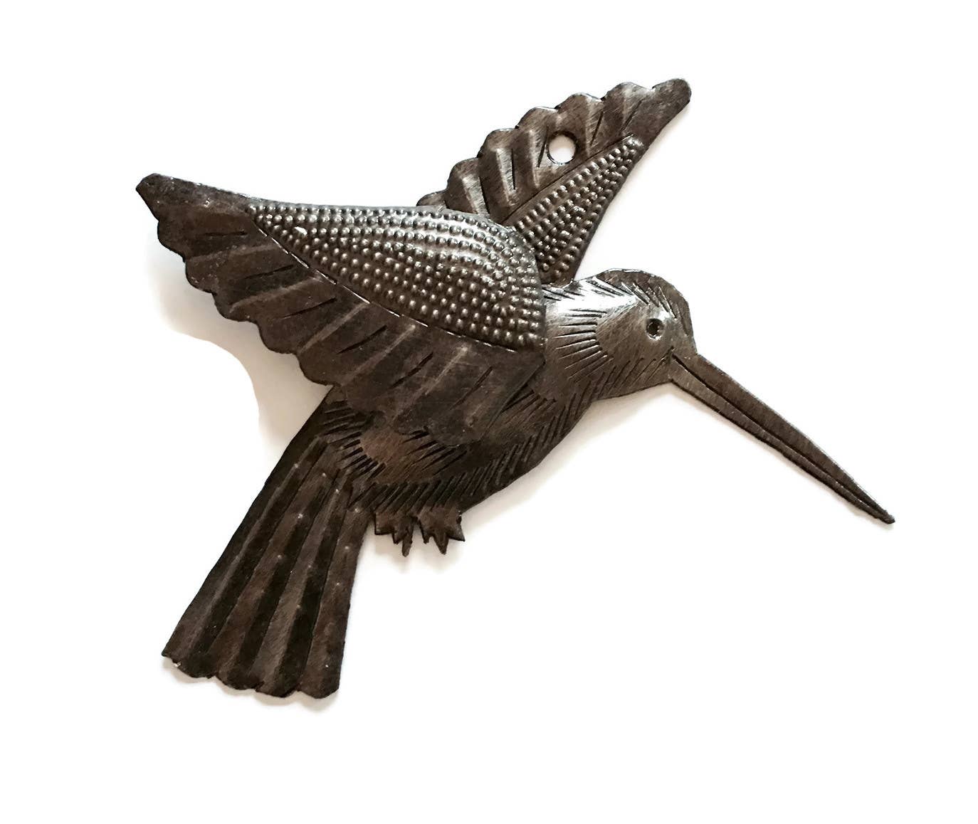 Haiti Fair Trade~ It's Cactus - Vente Décoration murale - Ensemble de 2 colibris de 6 po, ailes 3D, décoration de jardin4