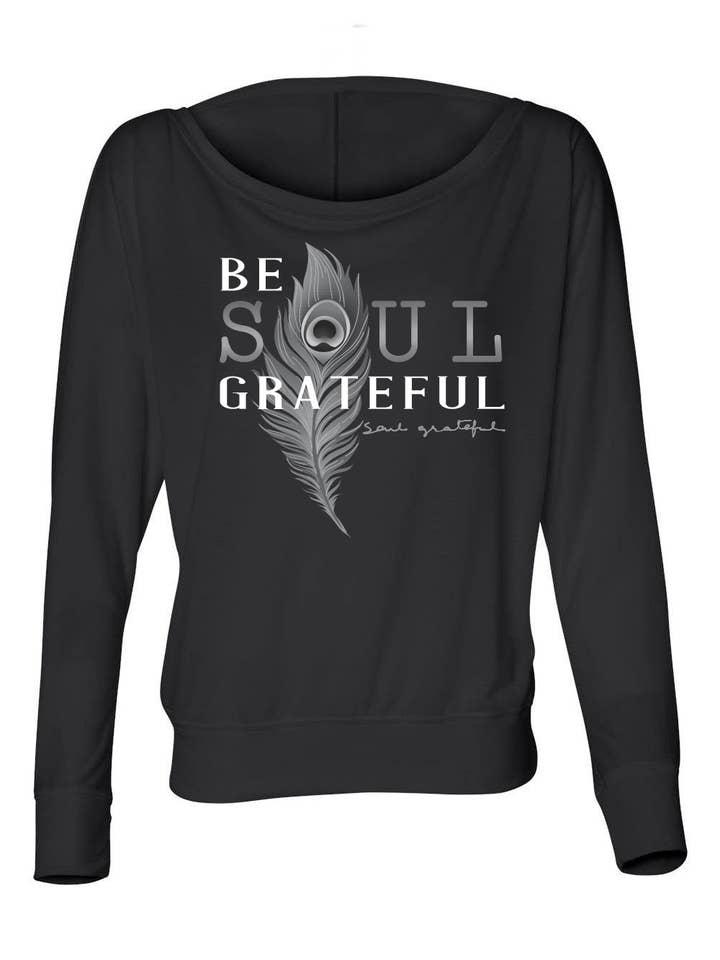 Be Soul Grateful Flowy Maglietta a maniche lunghe con spalle scoperte per la vendita all'ingrosso da parte di Soul Grateful