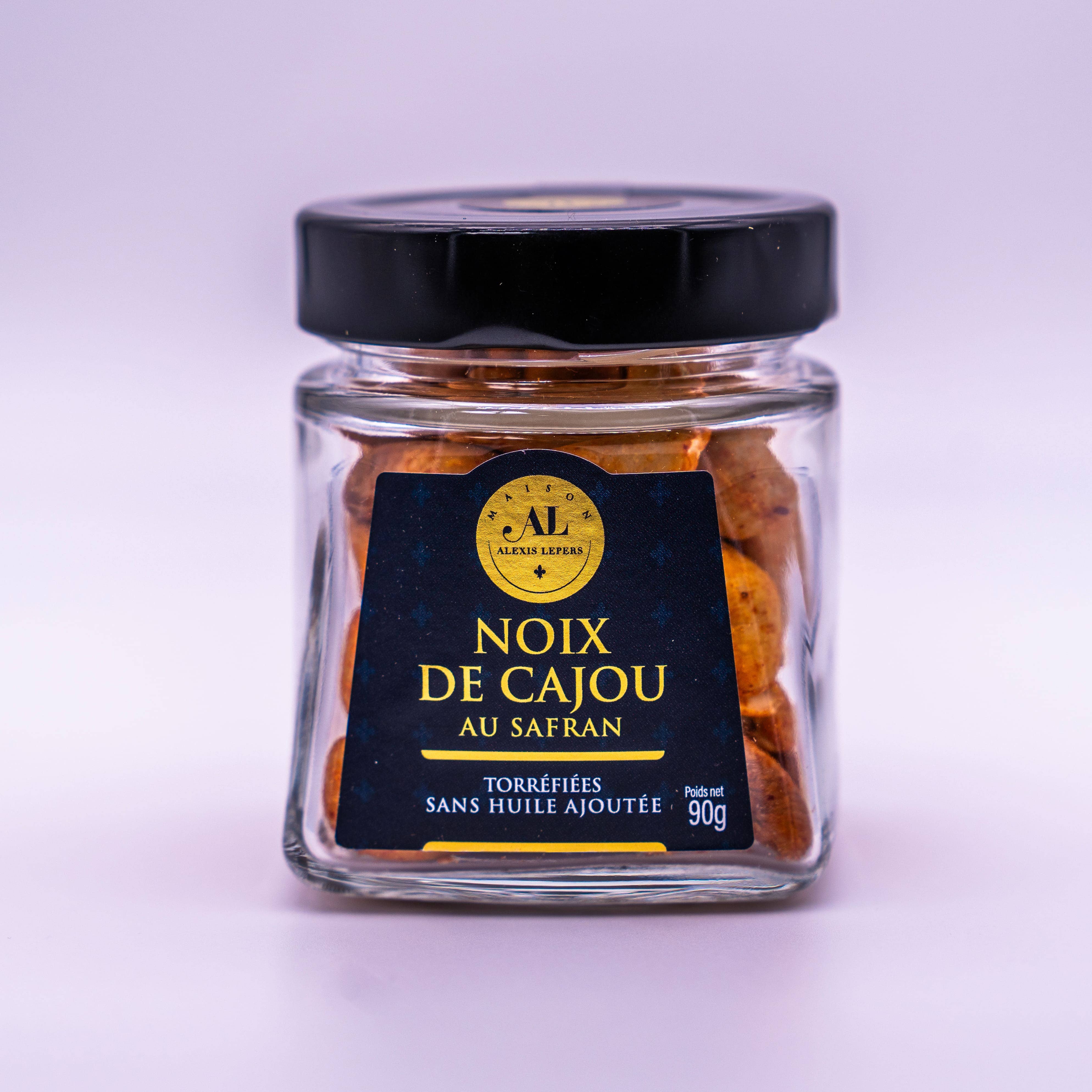 FOODBIOTIC - Vente Noix - Noix de cajou torréfiées au safran (fruits secs, apéritif)1