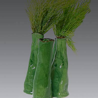 JF The Reborn Home - Wholesale Vase - GLV200 LONG OLIVADE VASE H20CM