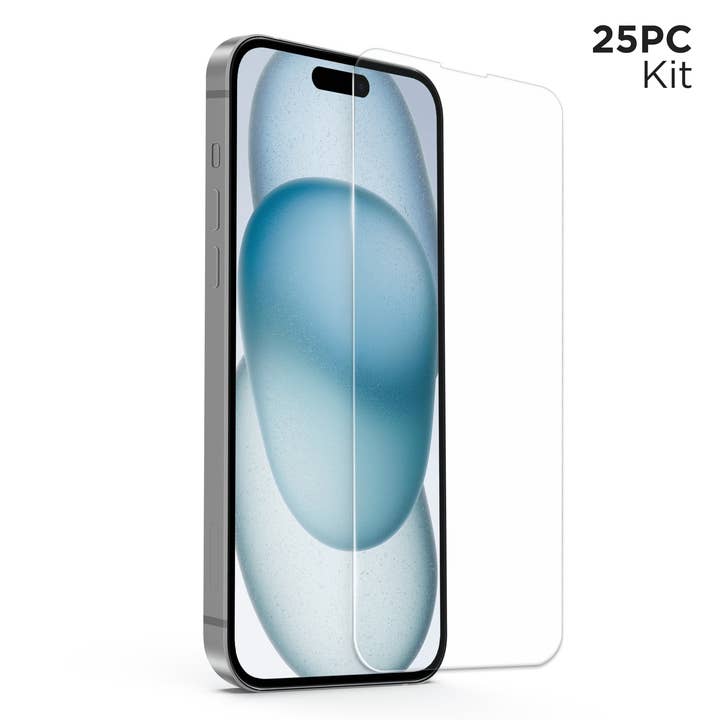 Naztech IntelliShield HD Tempered Glass 25pc Bundle Kit for wholesale by JupiterGear Home