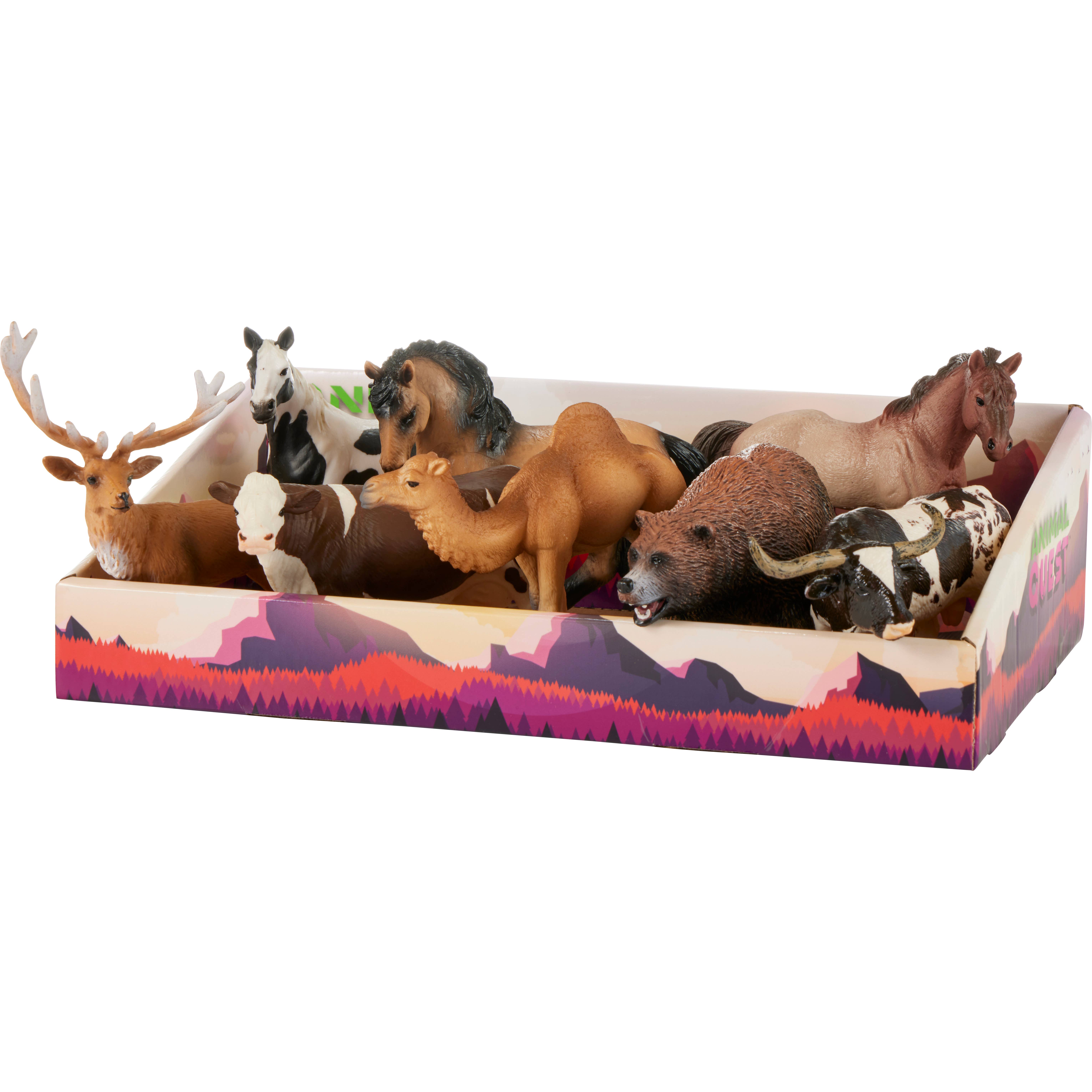 Precious Moments - Wholesale Figurine Toy - Kids - Animal Quest 8 Piece Display - Hooved Mammals 1 Figurines0