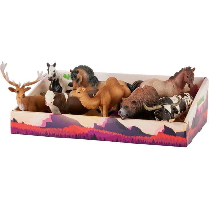 Precious Moments - Wholesale Figurine Toy - Kids - Animal Quest 8 Piece Display - Hooved Mammals 1 Figurines