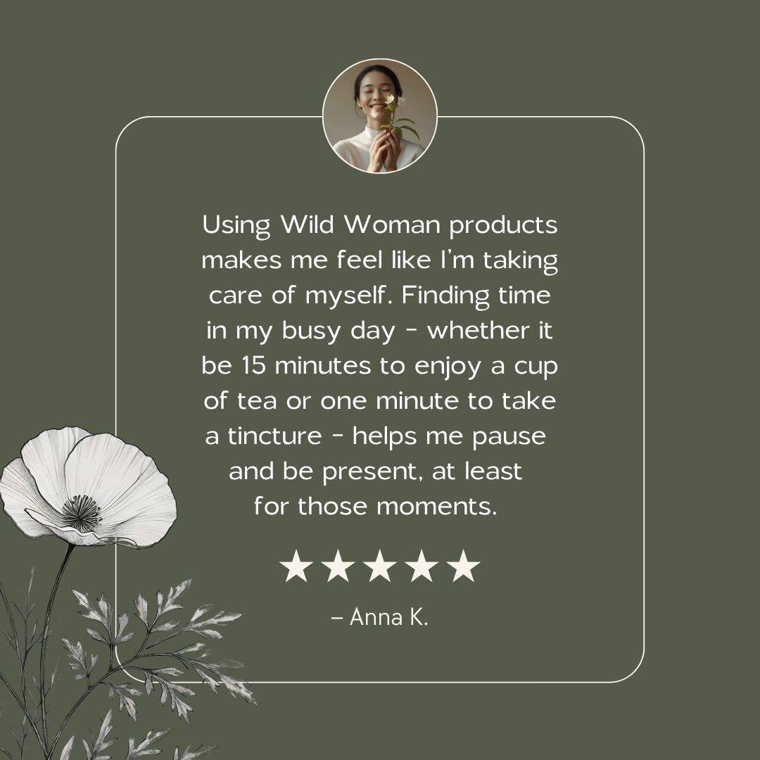 Wild Woman Herbal Apothecary – wholesale Tinktur – Hormone Harmony | Balans för PMS, PMDD, humör och hälsa efter p-piller6