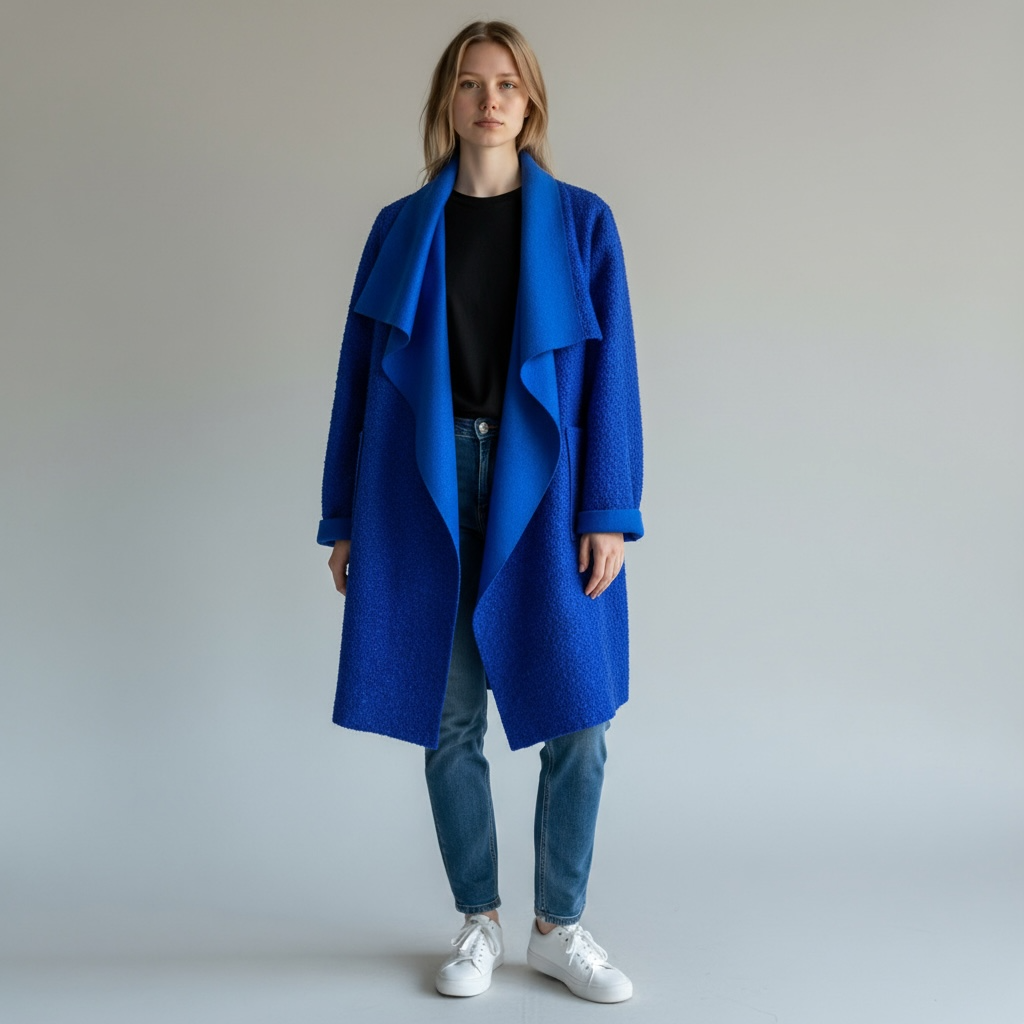 LINEN & COTTON HOUSE - Vente Manteau – femme - VESTE BOUCLETTE MATIERE RESPONSABLE + SIZE  35122 87