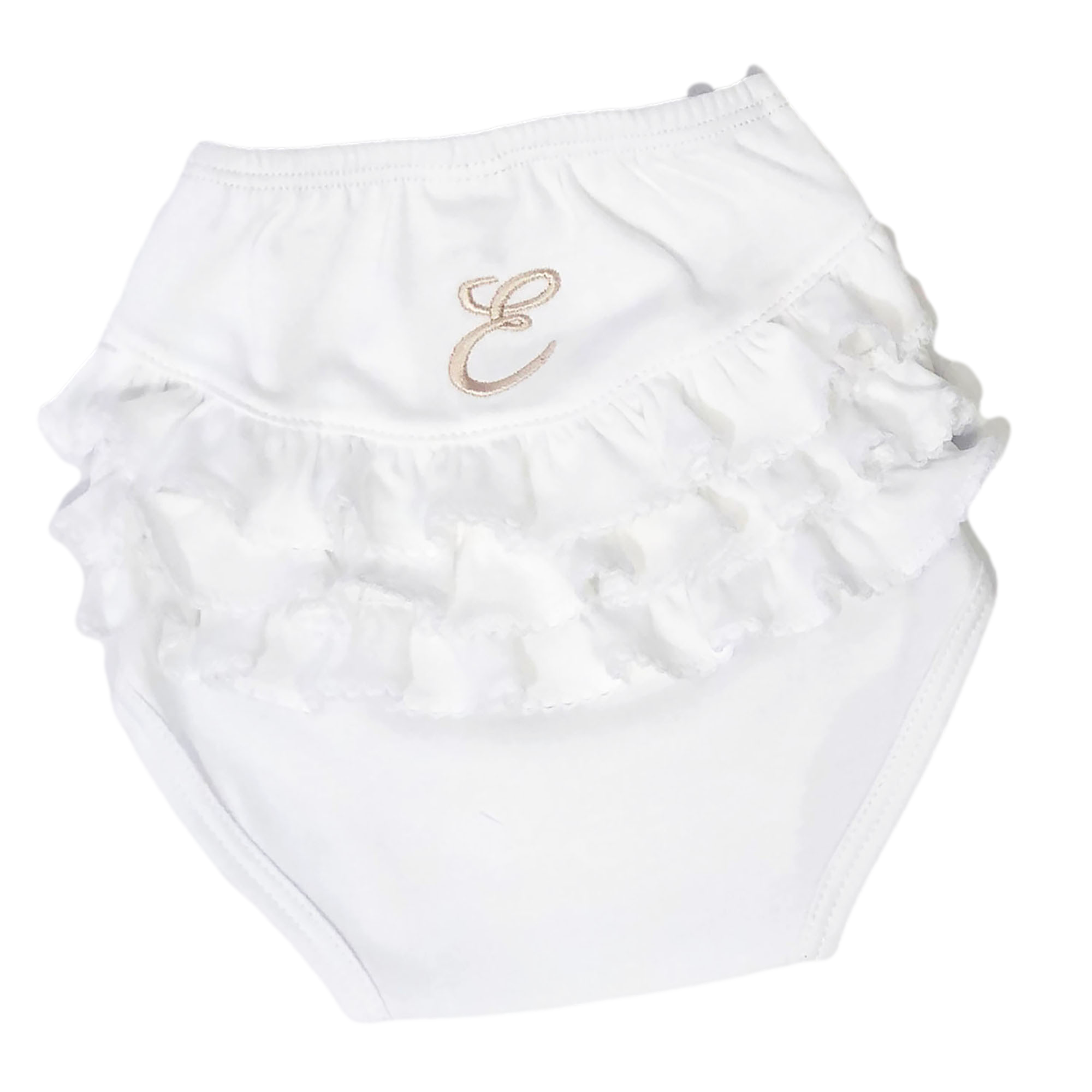 MARCELA - Wholesale Underwear/Diaper Cover - Baby - Baby Pima Cotton Bloomers  with Ruffles0