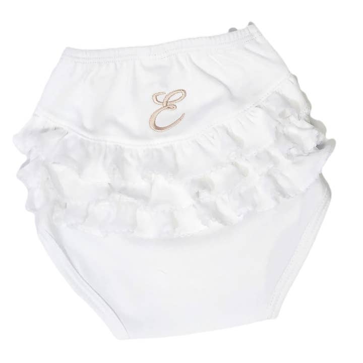 MARCELA - Wholesale Underwear/Diaper Cover - Baby - Baby Pima Cotton Bloomers with Ruffles