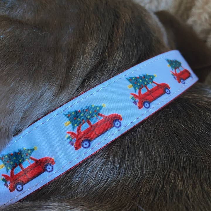 Roxy & Co. Canine Accessories - Wholesale Pet Collar - Dog - CHRISTMAS CAR MARTINGALE DOG COLLAR2