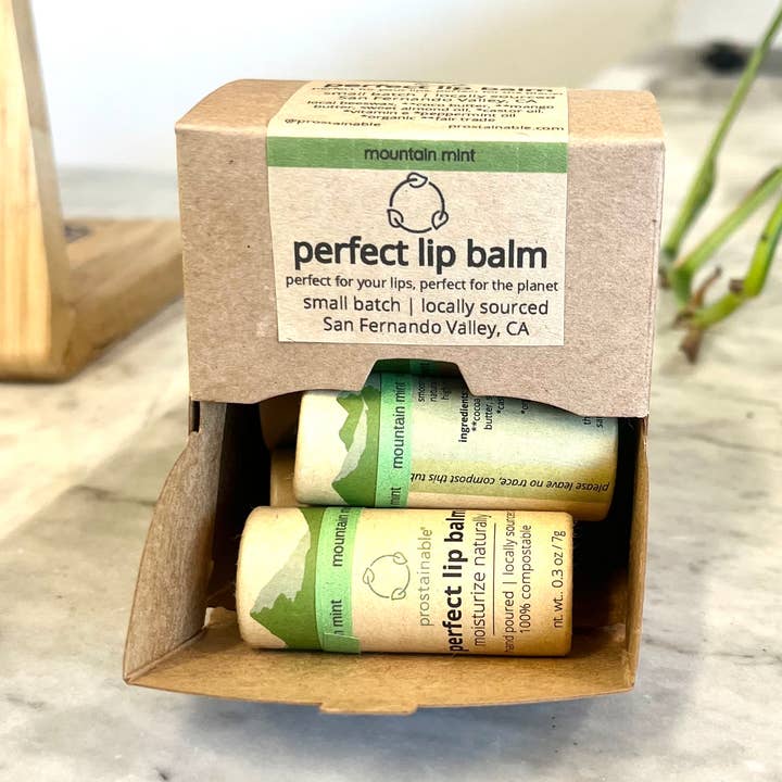 prostainable ® - Wholesale Lip Balm Set - perfect lip balms display box - Mountain Mint 0