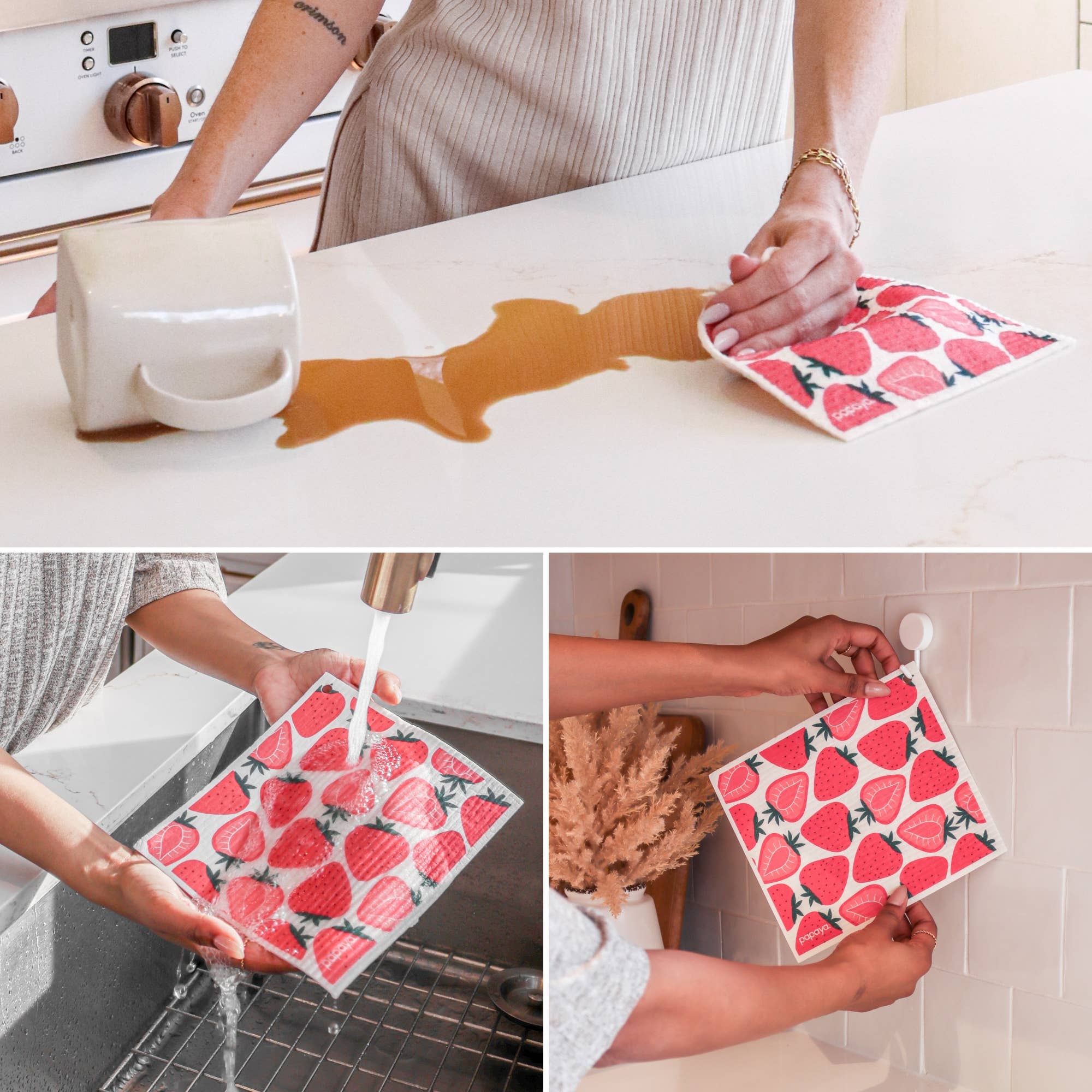 Papaya Reusables - Wholesale Paper Towels - Strawberry Blonde3