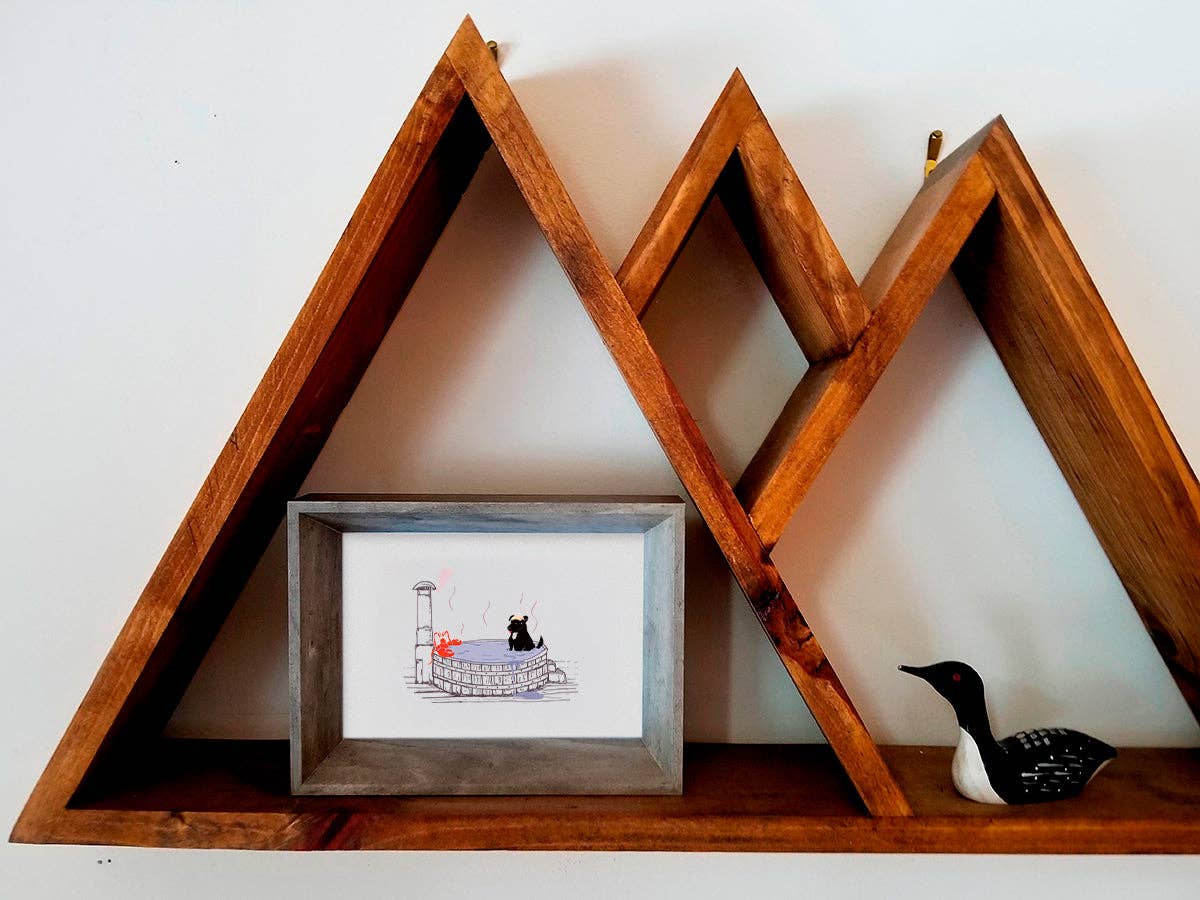 Soijen Illustrations - Wholesale Art Print - Onsen Pup Art Print1