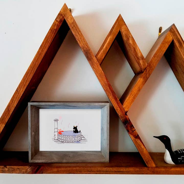 Soijen Illustrations - Wholesale Art Print - Onsen Pup Art Print1