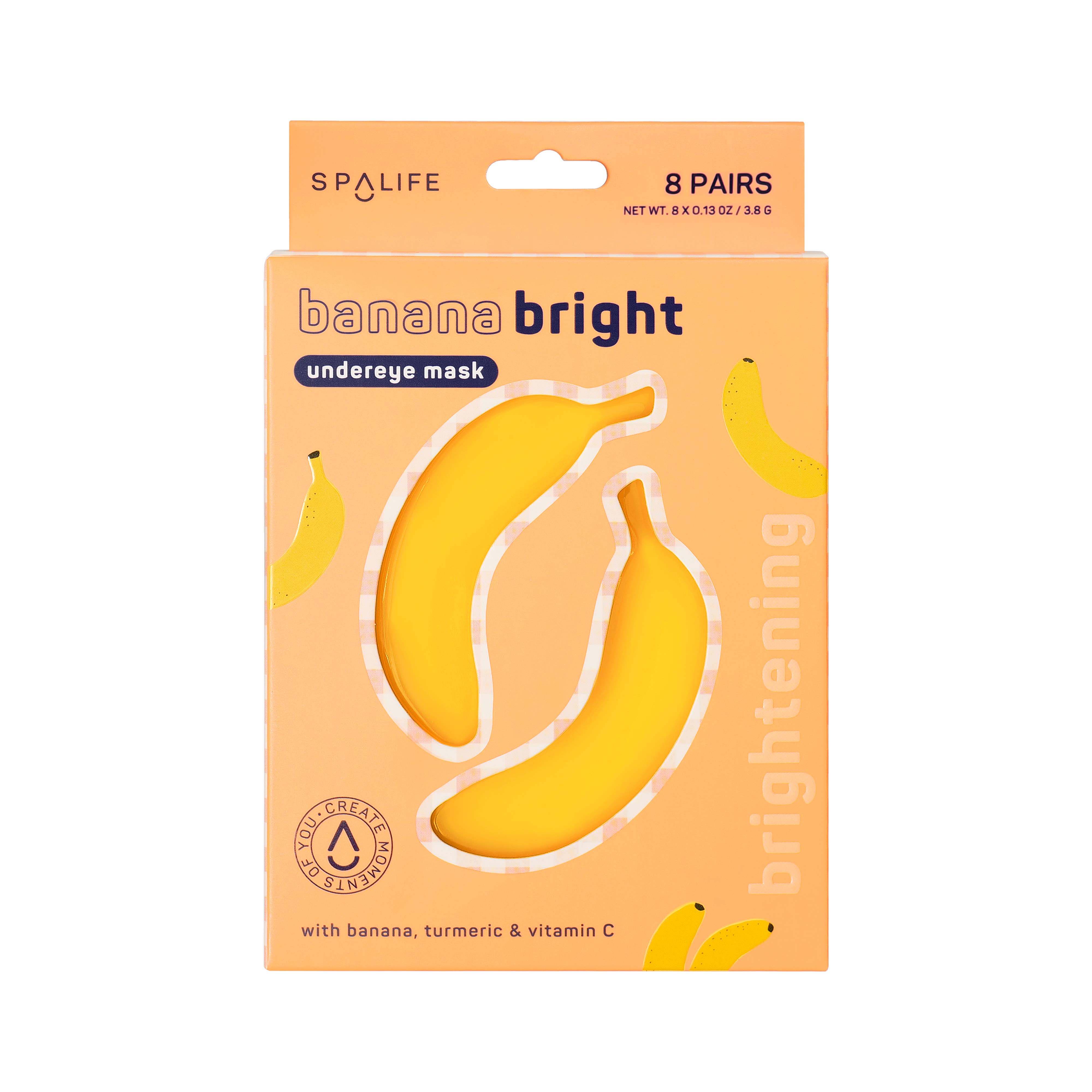 My Spa Life – wholesale Mask för ögonbehandling – Banana Bright Undereye Mask - 8 par