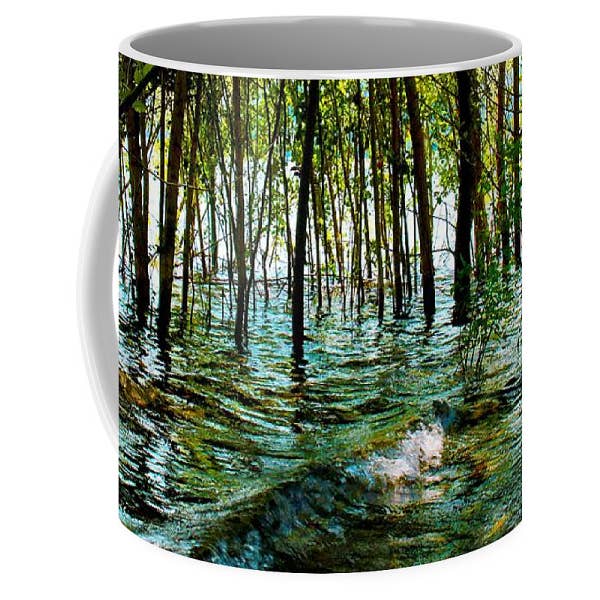 TASSE À CAFÉ - TASSE À CAFÉ « LA FORÊT DE L'EAU » pour la vente par sorayadapuzzostore