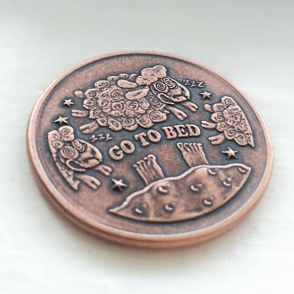 Shire Post Mint - Wholesale Keepsake Coin/Token - One More Episode / Go to Bed Decision Maker Coin4