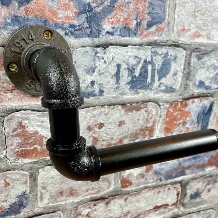 Fandomonium - Wholesale Toilet Paper Holder - Industrial Style Pipework Steel Toilet Roll Holder6