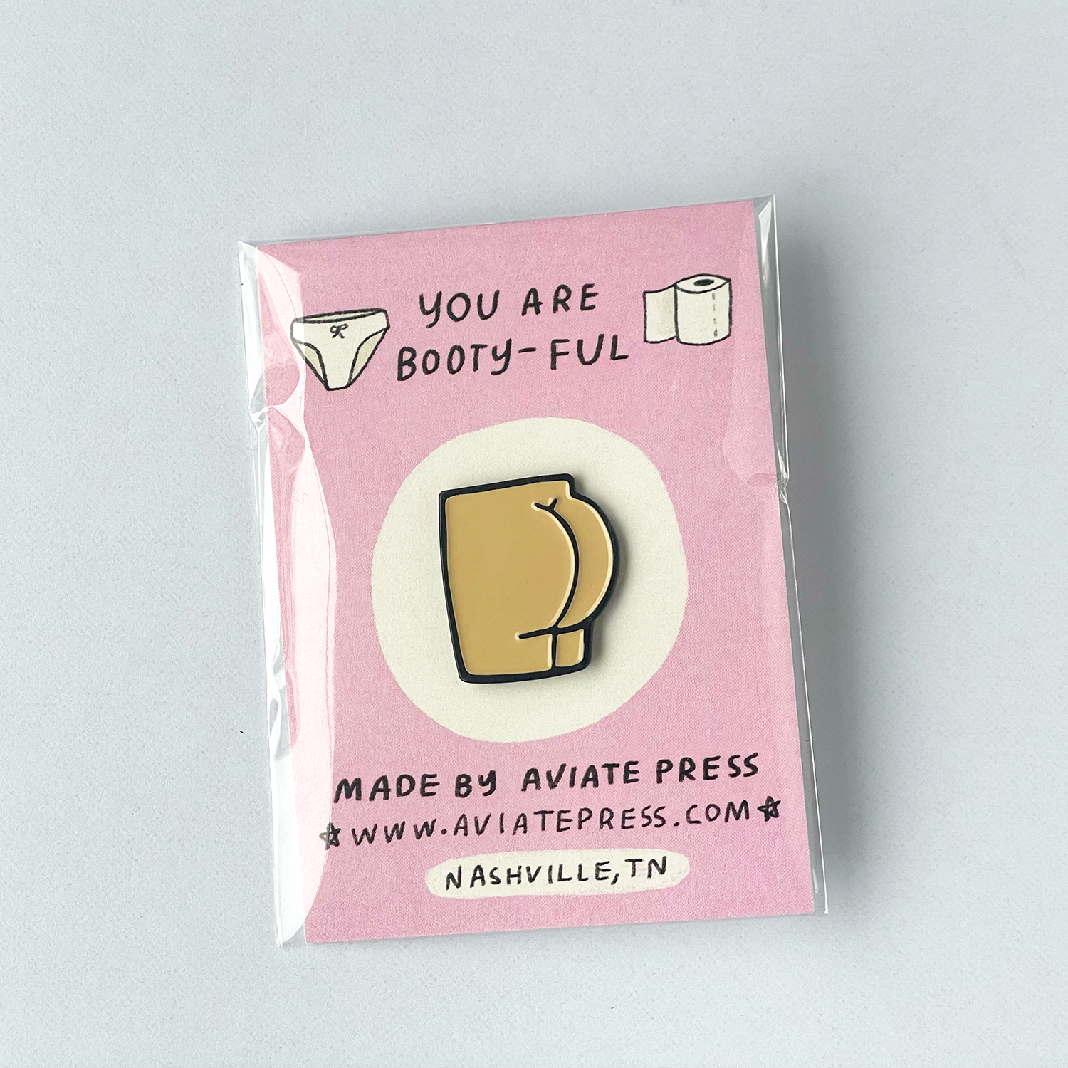 Aviate Press - Wholesale Lapel Pin/Button - Juicy Soft Enamel Butt Lapel Pin5