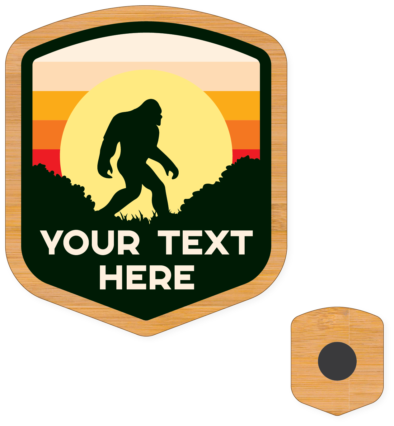 Morris Magnets - Wholesale Magnet - Magnet - Bigfoot Stripe Badge2