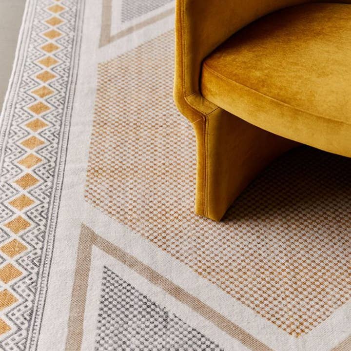 Aztec Block Print Hand knoted Rug and other Purchase Wholesale aztec rug. Free Returns & Net 60 Terms on Faire trending on Faire.