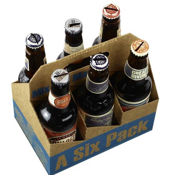 Hudson Meat Company - Wholesale Beer/Wine Caddy - BEER CARRIER 6-PACK CORRUGATED     -     INNO-PAK0