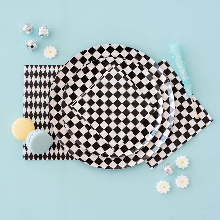 Jollity & Co. + Daydream Society - Wholesale Disposable Napkin - Check It! Large Napkins - 16 Pk. - 11 Color Options