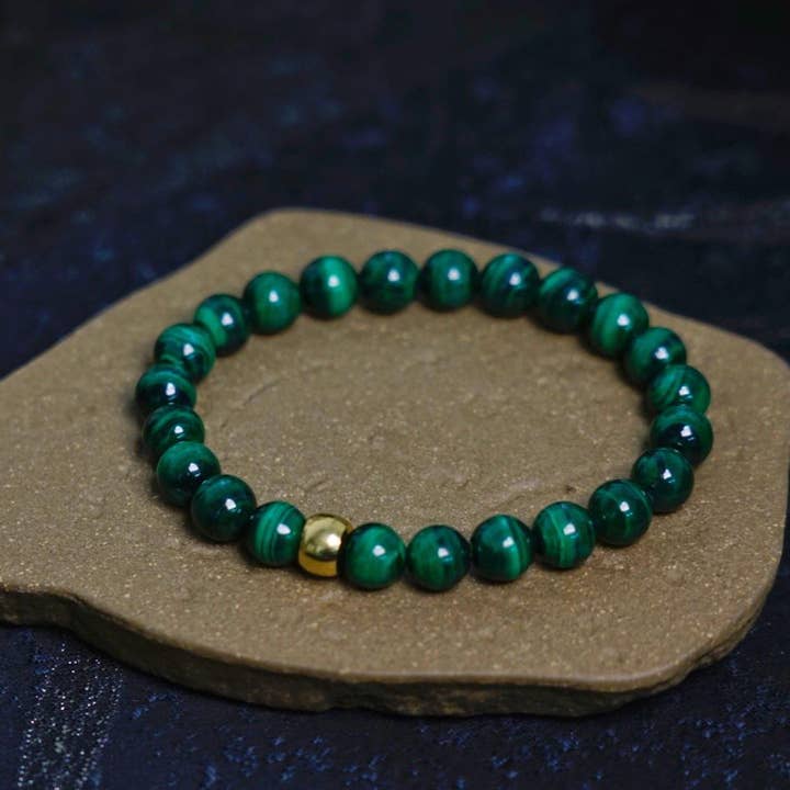 Moon Rituals - Wholesale Beaded Bracelet - Natural Malachite Bracelet – Heart Healing and Emotional Balance