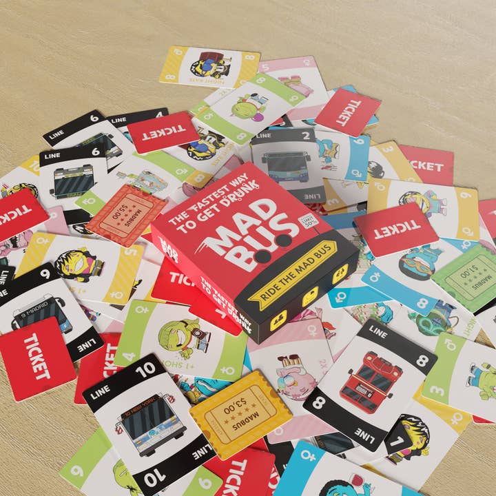 Mad Party Games - Wholesale Card Game - MadBus | Ride the Bus | Drinking Game | Student Card Game6